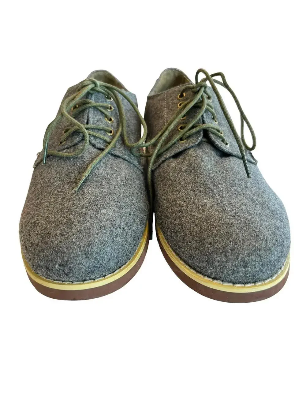 Hawkings Mcgill Mens Size 10 Grey lace up Casual Shoes Faux Suede